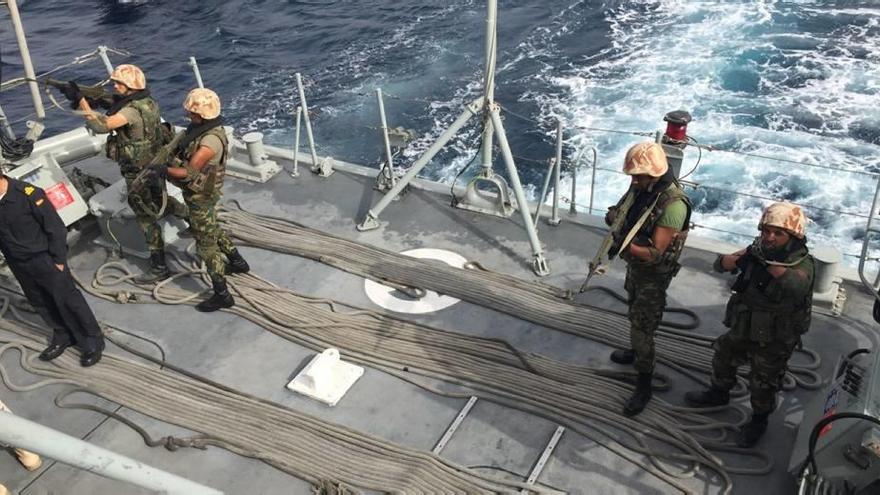 Militares de Libia e Italia se forman para el combate en aguas de Cartagena