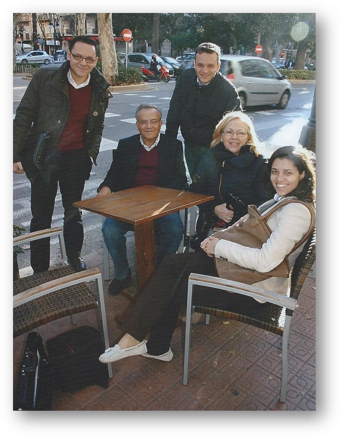 Miembros de la familia Royo, en una imagen reciente.