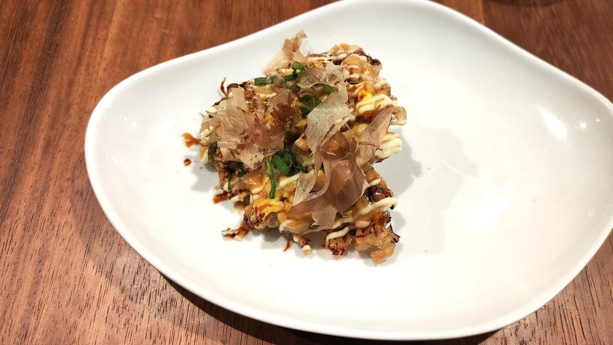 El 'okonomikale' del restaurante Cruix.
