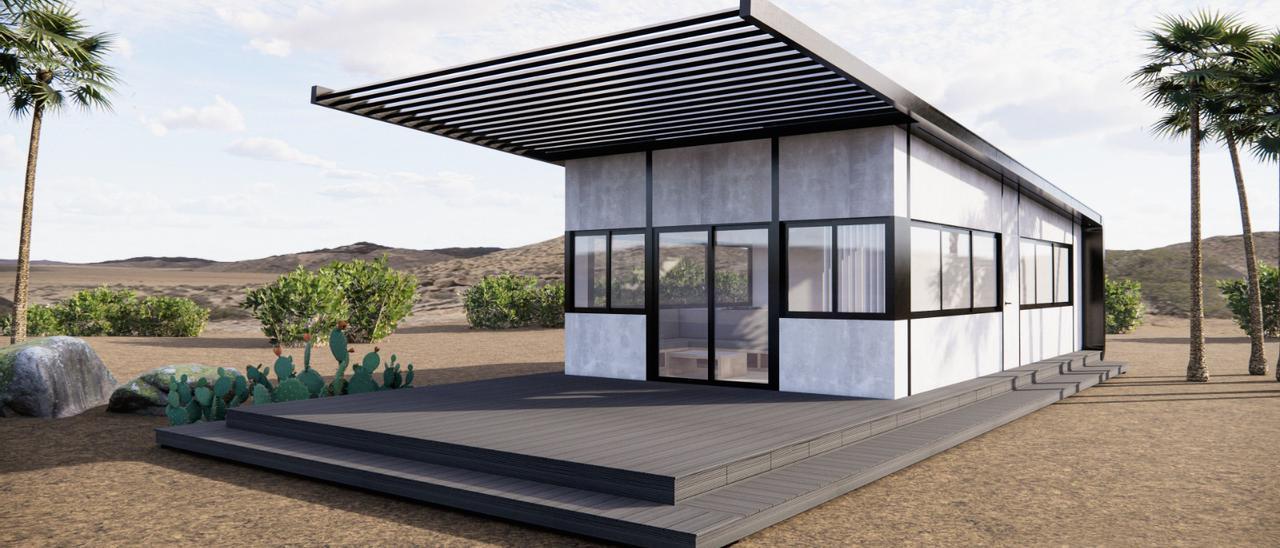 Prototipo de vivienda modular patentado por la empresa Easy Home.