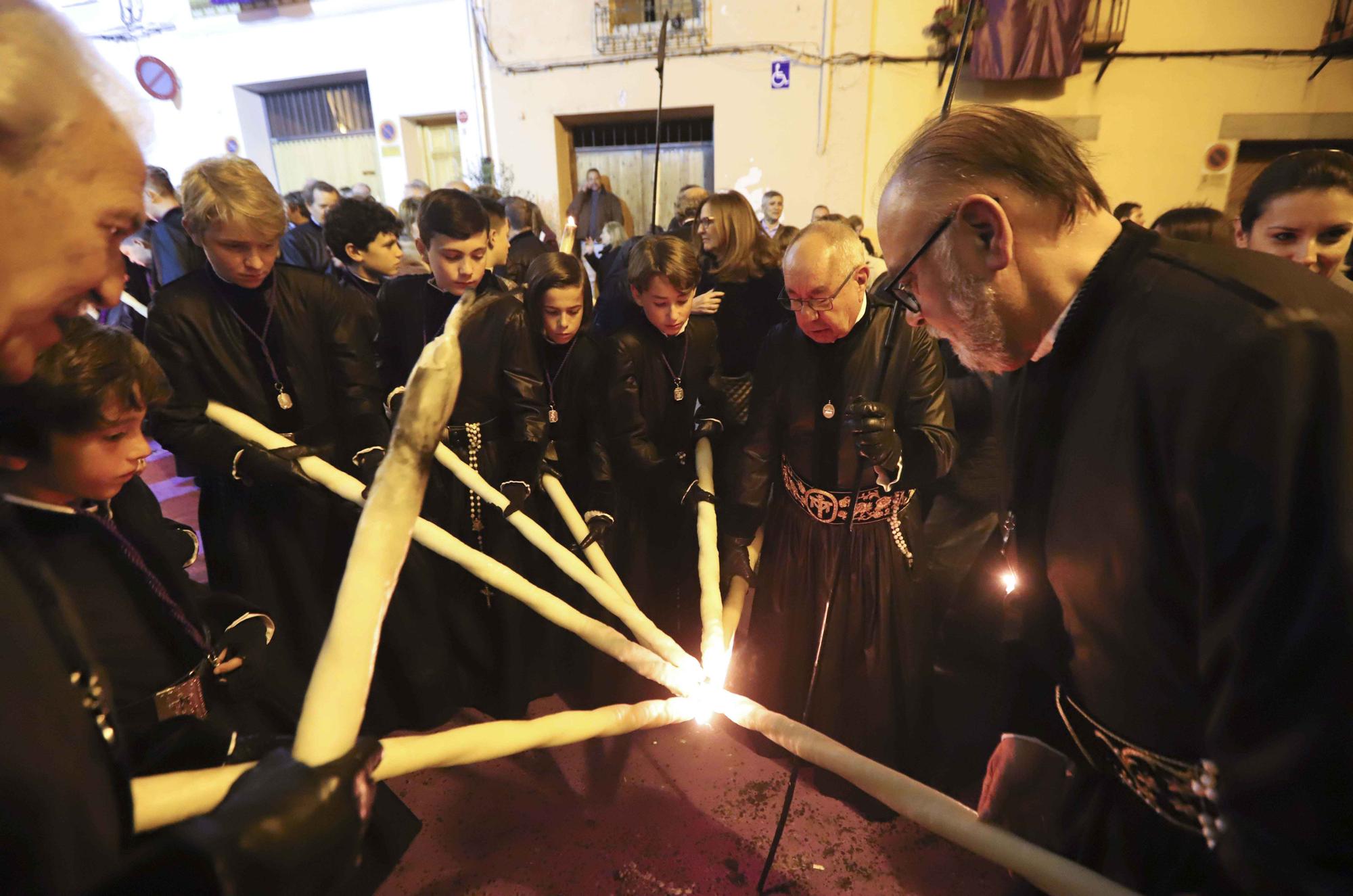 Así fue la última Procesión del Silencio de la Semana Santa de Sagunt.