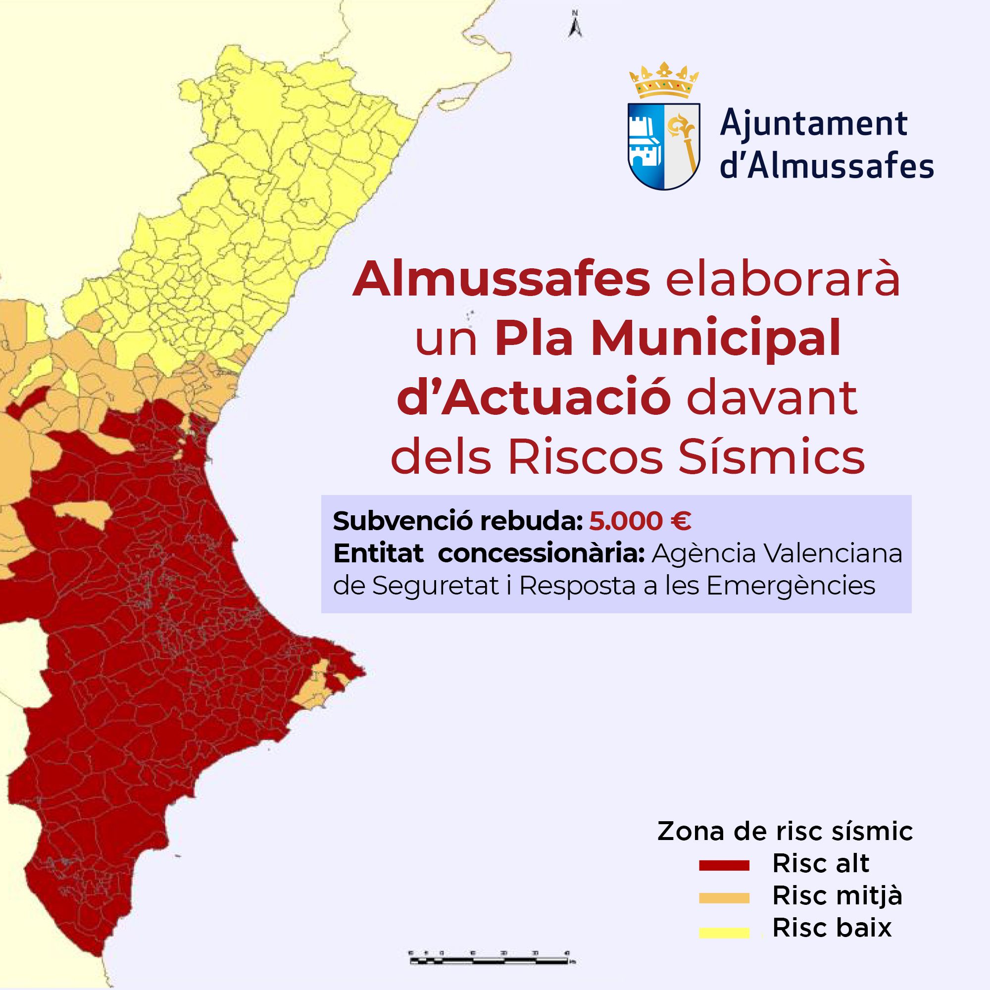 Almussafes está en la lista de las poblaciones con mayor riesgo sísmico de la comarca.