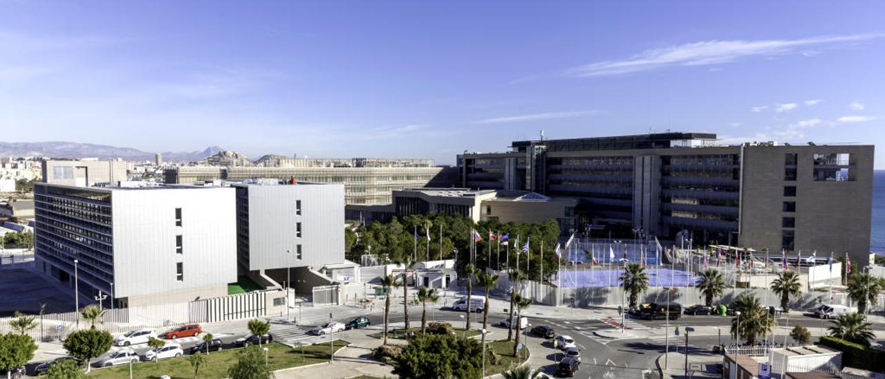 Vista general de la EUIPO, la agencia más grande de la UE, en Alicante desde hace 25 años.