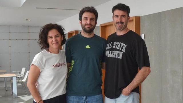 Marián, Alexis y Ezequiel algunos de los responsables del estudio.