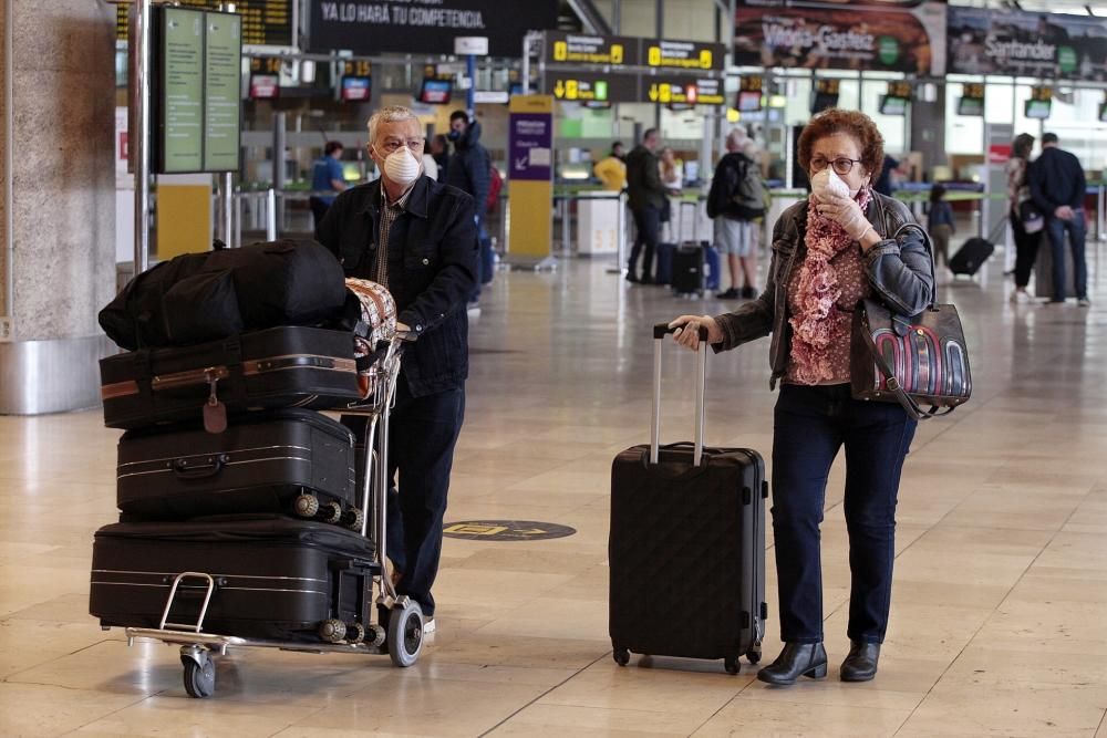 Situación en el aeropuerto Tenerife Norte con test