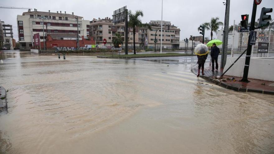 La zona norte de Murcia, inundada en un temporal pasado.