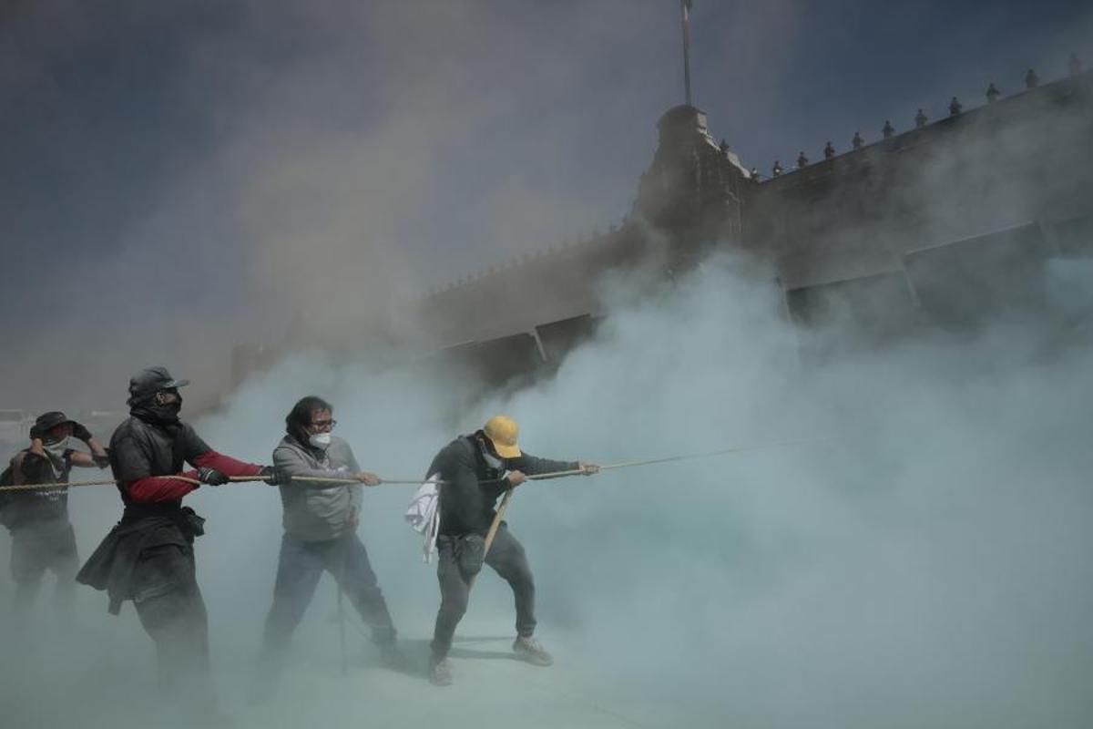 Incidentes en la marcha de la ‘Generación Z’ contra la corrupción en México