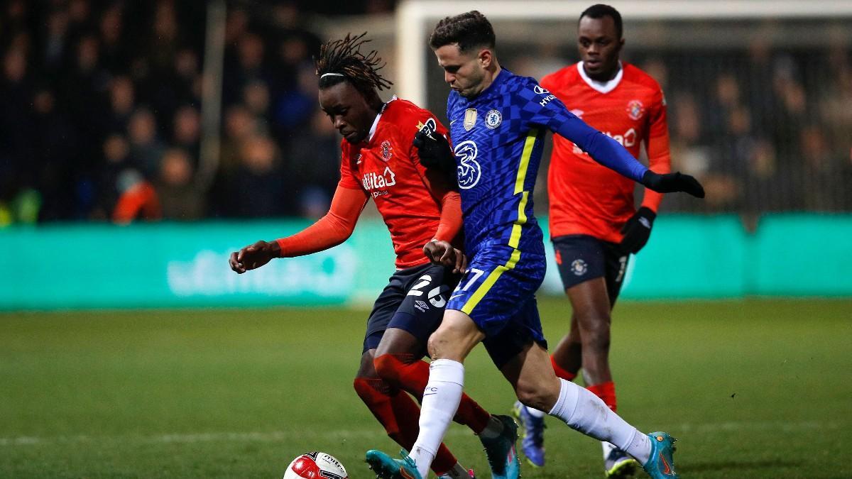 Saúl Ñíguez, durante el partido de la FA Cup entre el Chelsea y el Luton Town