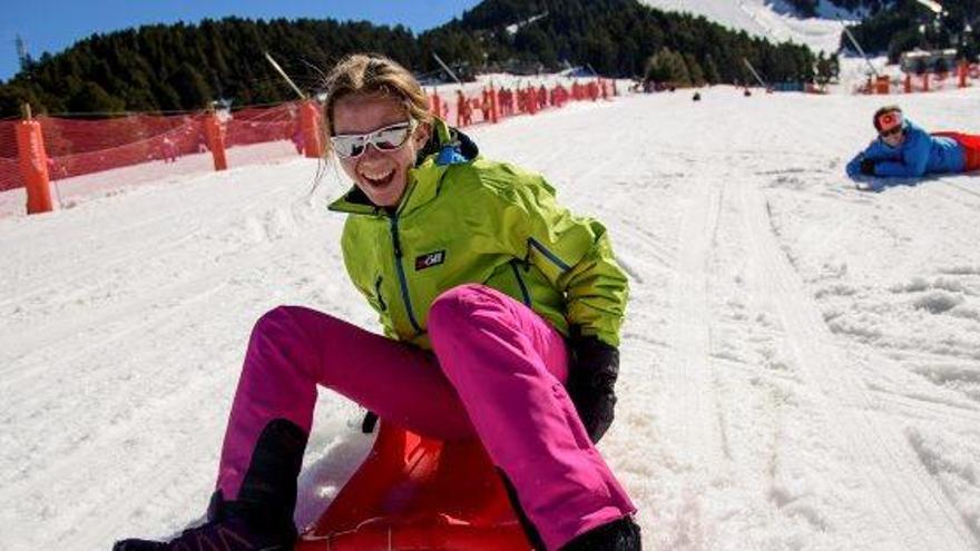 La pista Llarga de l&#039;estació de la Molina