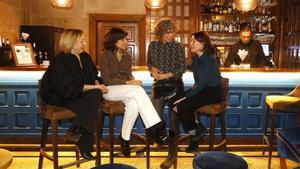 Carmen Machi, Iria del Río, Mónica López y Nagore Aramburu, en el Parador.