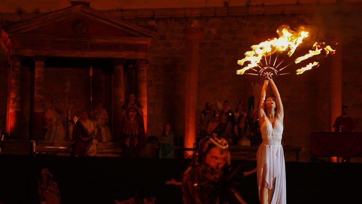 Uno de los espectáculos del Circo Romano en Cartagena.