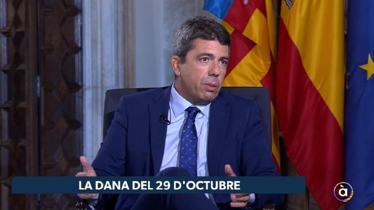 Mazón cuestiona que el EsAlert fuera "tardío" porque "no se sabía qué estaba ocurriendo"