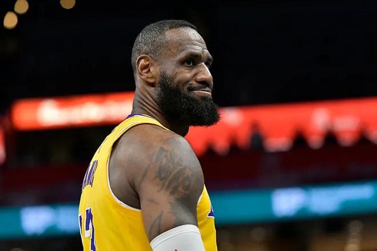 LeBron James, jugador de los Lakers.