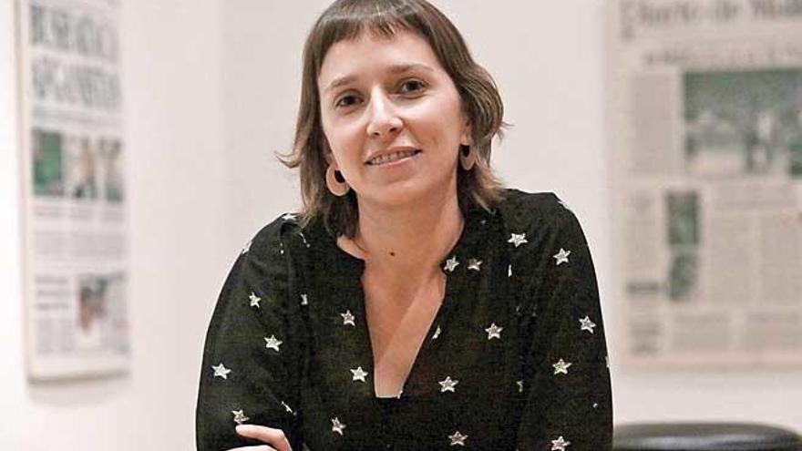 La dietista-nutricionista Bàrbara Vanrell, en un momento de la conferencia que impartió ayer.