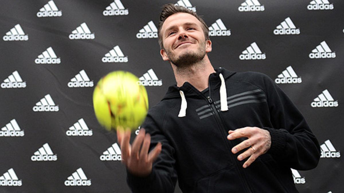 David Beckham, en un acto publicitario en París