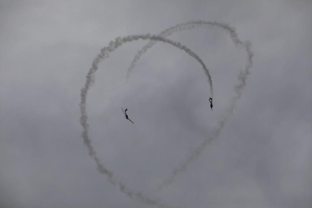 Ensayos para el festival aéreo de Gijón