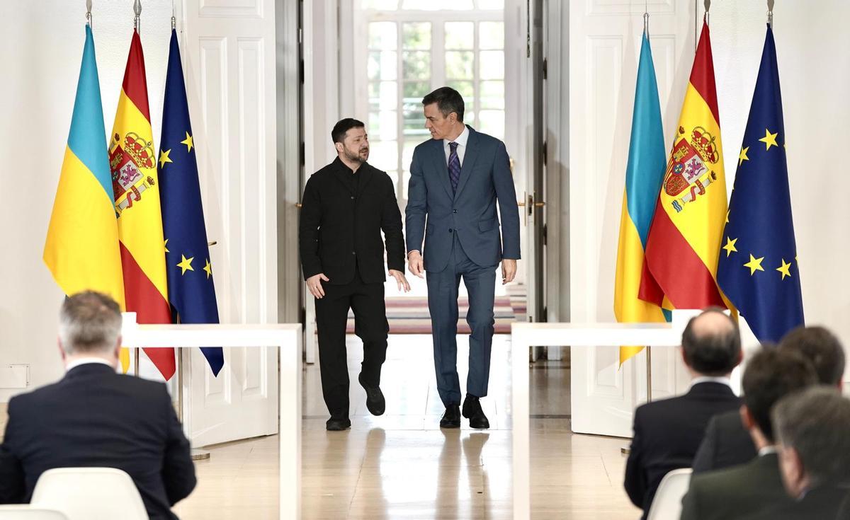 Zelenski y Sanchez en Moncloa