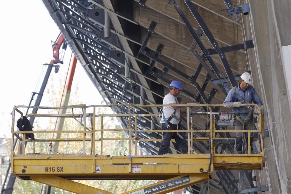 Obras en el estadio de Balaídos