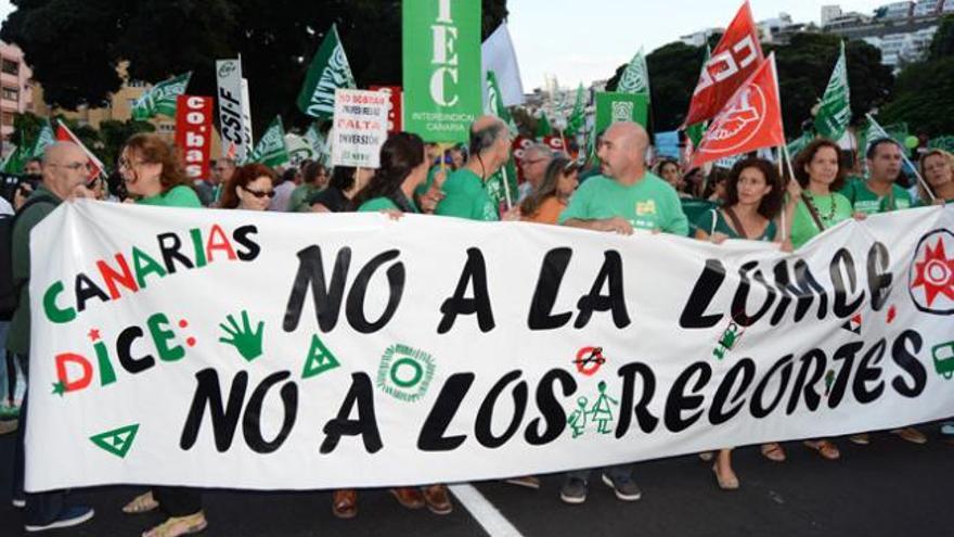 Protesta en Gran Canaria. | Acfi Press