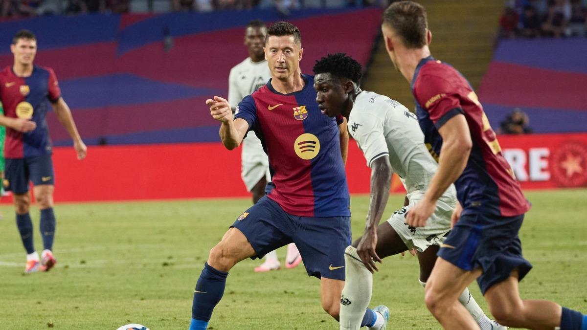 Lewandowski, durante el Joan Gamper