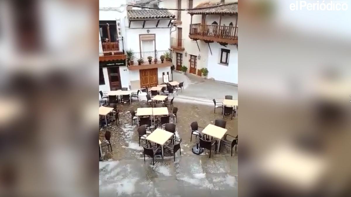 Granizada en Guadalupe.