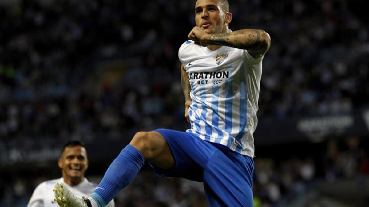 Sandro ha anotado 3 goles en sus últimos 5 partidos con el Málaga.