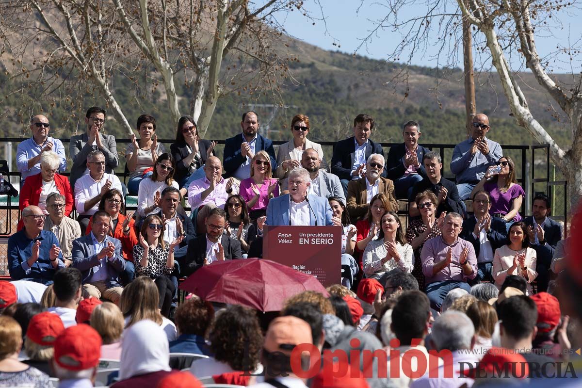 Presentación de José Vélez como candidato del PSOE a la presidencia de la Comunidad