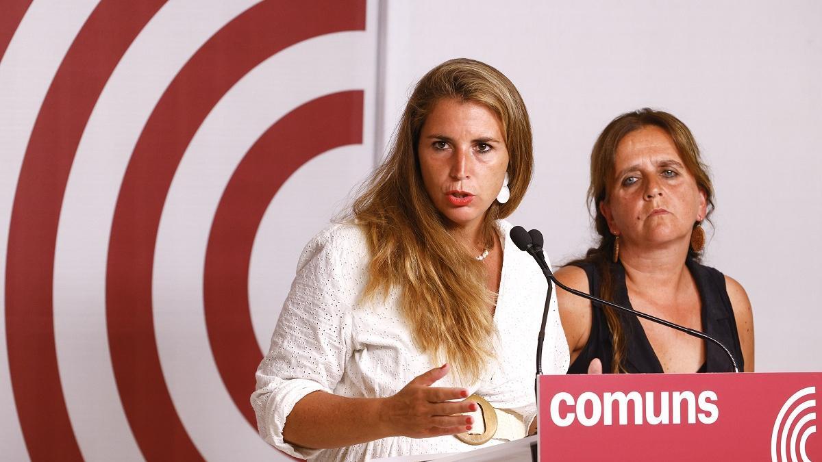 Las coordinadoras de los Comuns, Candela López y Gemma Tarafa