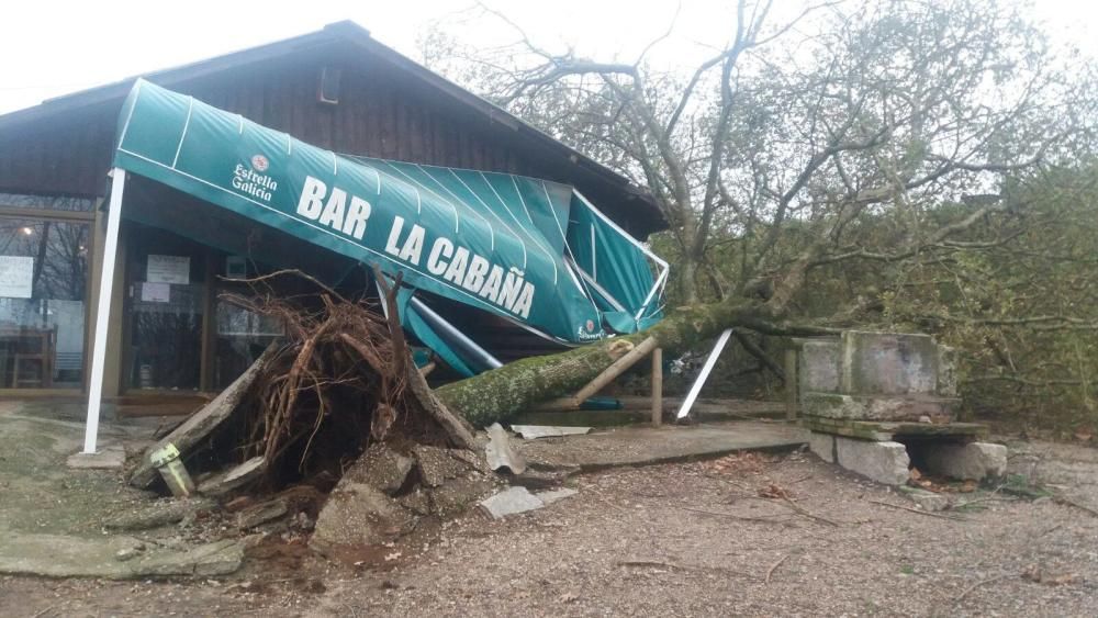 El primer temporal del invierno azota Galicia