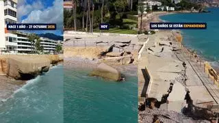 La dana Adam tumba un búnker de la Guerra Civil en Altea tras 88 años resistiendo junto al mar