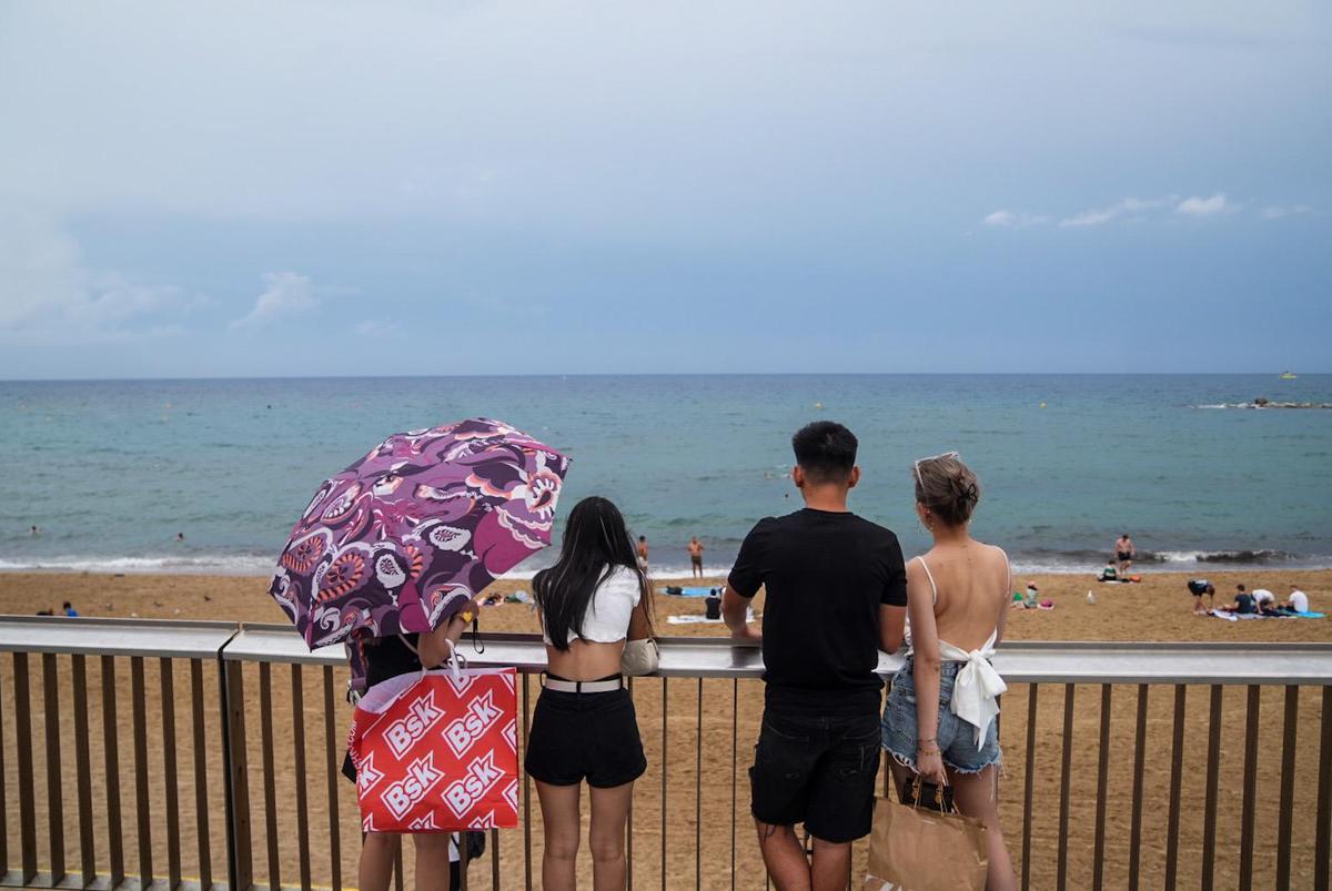 El tiempo en Barcelona: esperan las fuertes tormentas en las playas