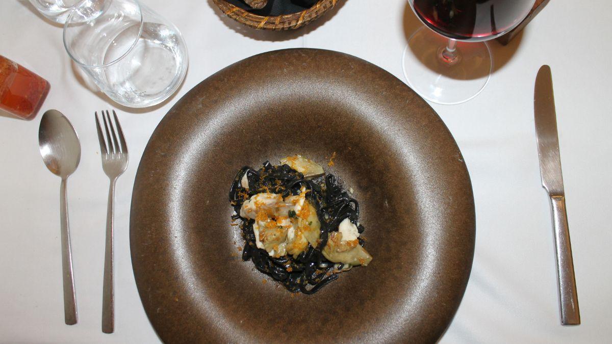 Tagliolino negro, una de las especialidades del chef