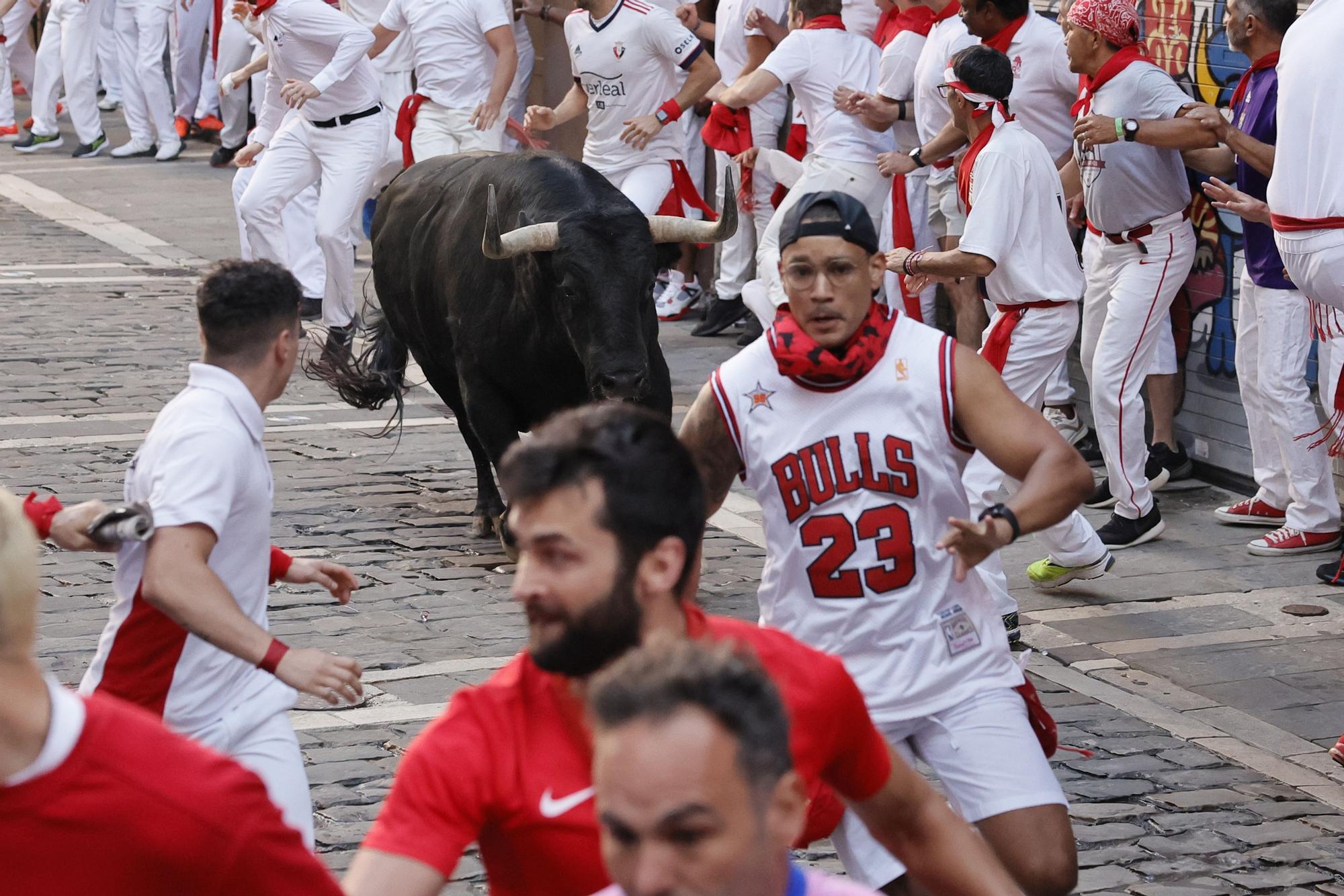 El séptimo encierro de Sanfermines 2022, en imágenes