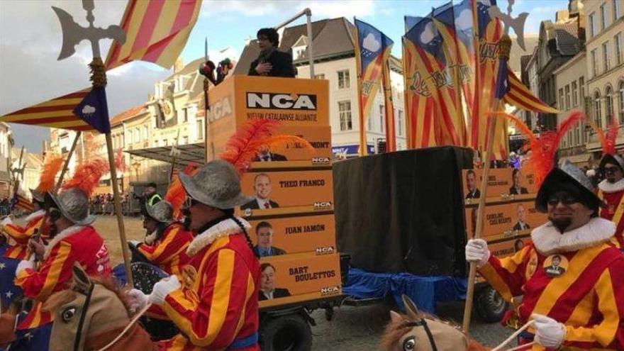 Puigdemont &#039;triunfa&#039; en un conocido carnaval belga