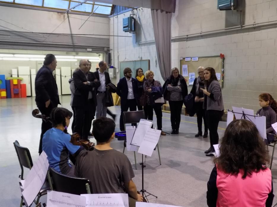 Visita del conseller Bargalló a centres educatius de Manresa i el Bages