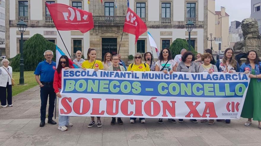 Trabajadoras de la escuela infantil de Vilagarcía exigen resarcimiento por la «merma salarial»