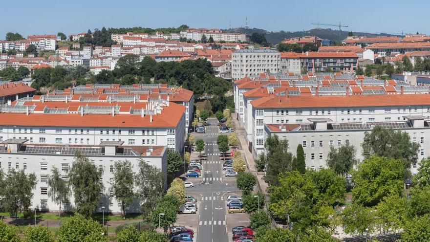 Panorámica del barrio de Fontiñas, lugar donde denuncian el uso de veneno