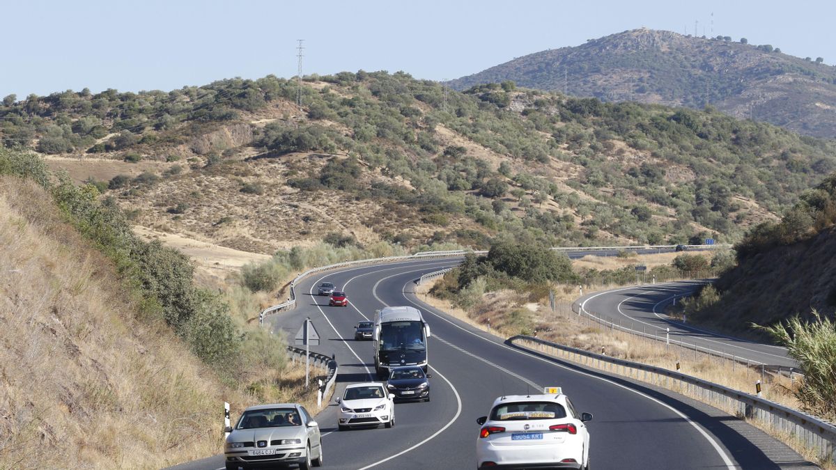 Tramo de la N-432 a su paso por la provincia de Córdoba.