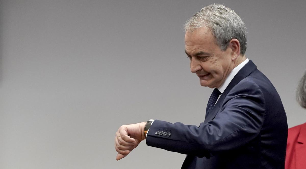 José Luis Rodríguez Zapatero, durante su comparecencia en el Senado, en la comisión sobre el rescate de Plus Ultra.