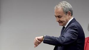 José Luis Rodríguez Zapatero, durante su comparecencia en el Senado, en la comisión sobre el rescate de Plus Ultra.