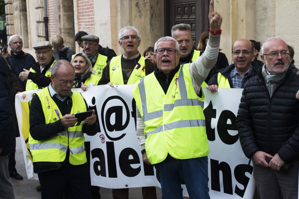 Protesta de la PAH ante el fallo del Supremo.