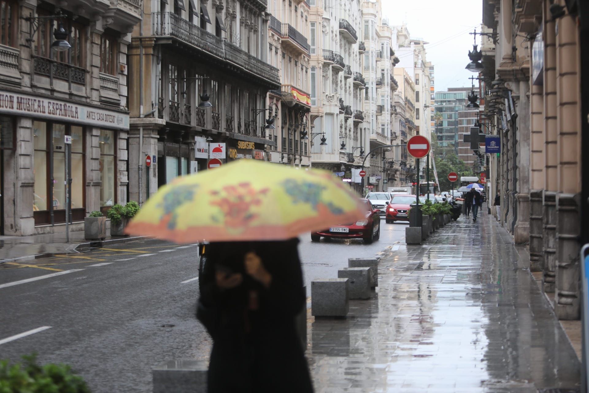 Temporal de lluvia en València