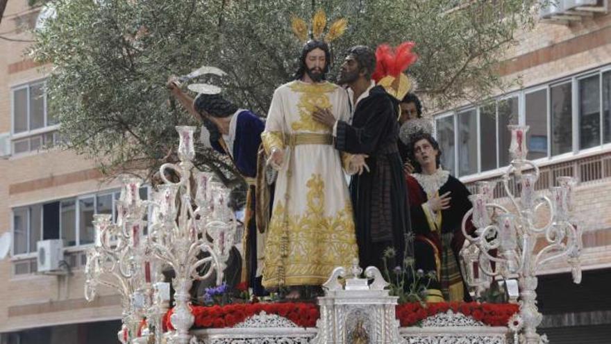 El Prendimiento, durante la salida procesional del pasado Domingo de Ramos.