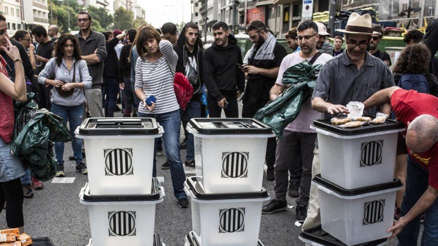 Urnas del referéndum del pasado 1 de octubre.