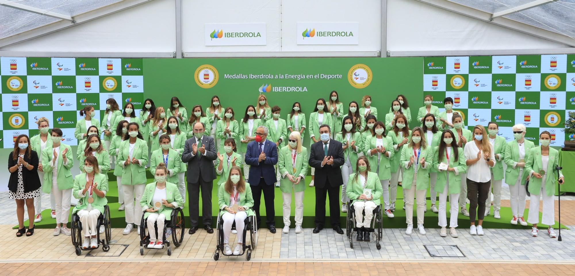 Acto de entrega de las Medallas Iberdrola a la Energía en el Deporte a deportistas olímpicas y paraolímpicas