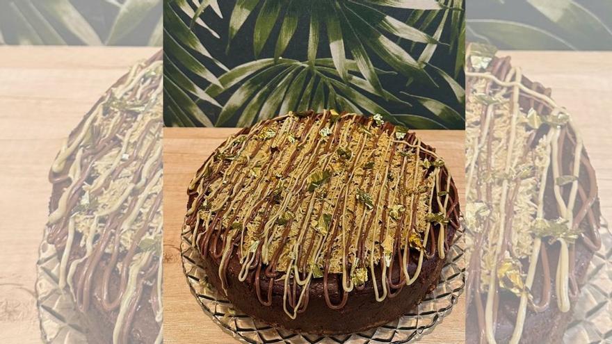 Pastís de formatge de xocolata de Dubai, una de les creacions més famoses del restaurant Kubu.