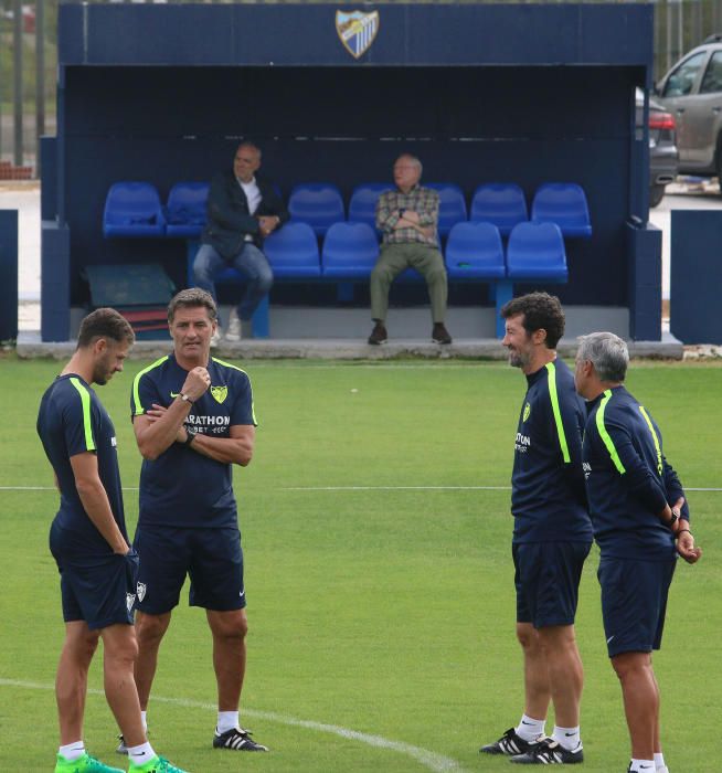 Tras la derrota ante el CD Leganés y con Míchel ratificado en su puesto, la plantilla ya trabaja de cara al encuentro del sábado en el Camp Nou