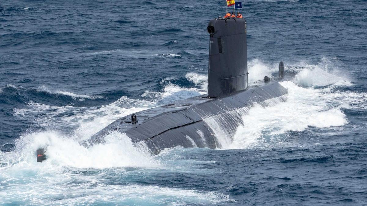 Submarino &#039;Tramontana&#039;, uno de los que se han desplegado en el Mediterráneo a lo largo de la operación &#039;Sea Guardian&#039; de la OTAN.