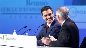 Pedro Sánchez en las jornadas del Cercle dEconomía en Sitges