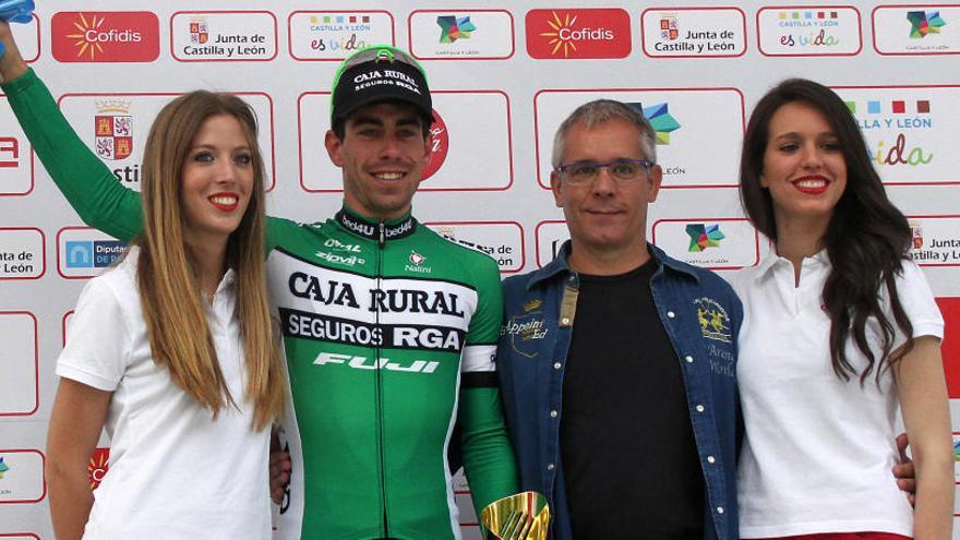 Jaime Rosón en el podio como primer español y primer castellano leonés.